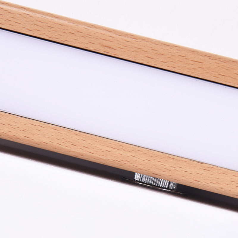 1 Licht geometrische Wandleuchten moderne einfache Stil Holzwandbeleuchtung in Braun