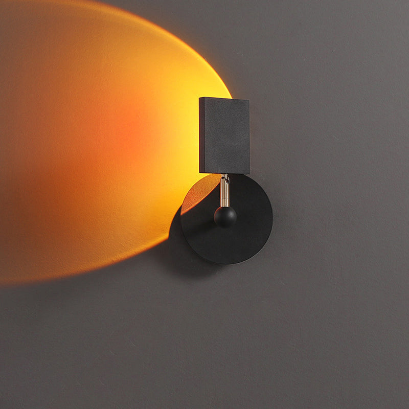 Armed 1-Light Modern Sconce Light LED Metal Wall Lighting Ideas for Bedroom