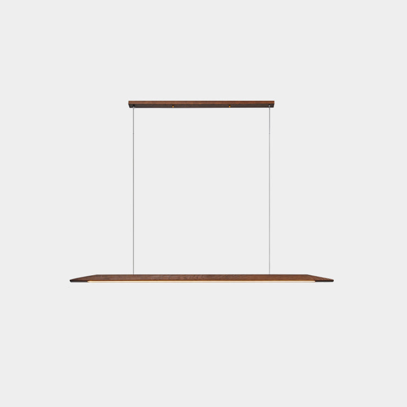 Wood Hanging Pendant Lights Minimalism Linear Hanging Lamps for Office