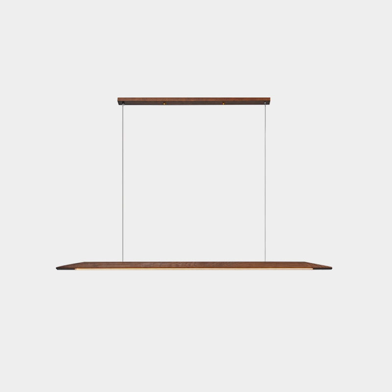 Wood Hanging Pendant Lights Minimalism Linear Hanging Lamps for Office