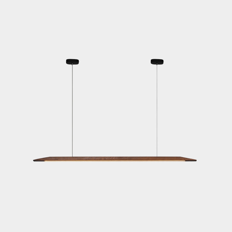 Wood Hanging Pendant Lights Minimalism Linear Hanging Lamps for Office