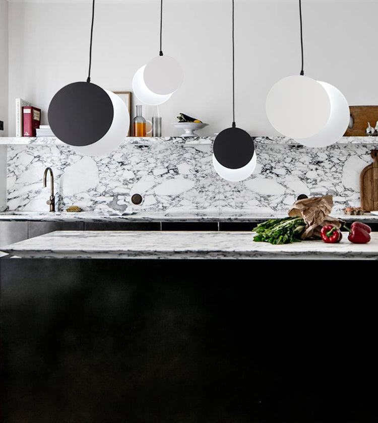 Metal Contemporary Pendant Light 1-Light Hanging Ceiling Light for Dining Room