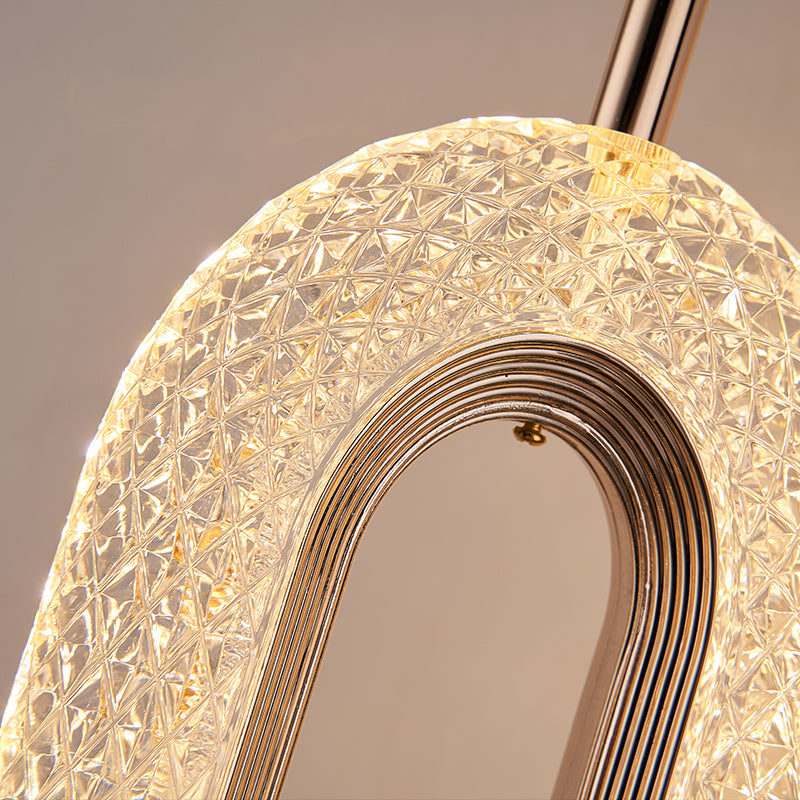 Accesorio acrílico de iluminación minimalismo kit de luz colgante para dormitorio