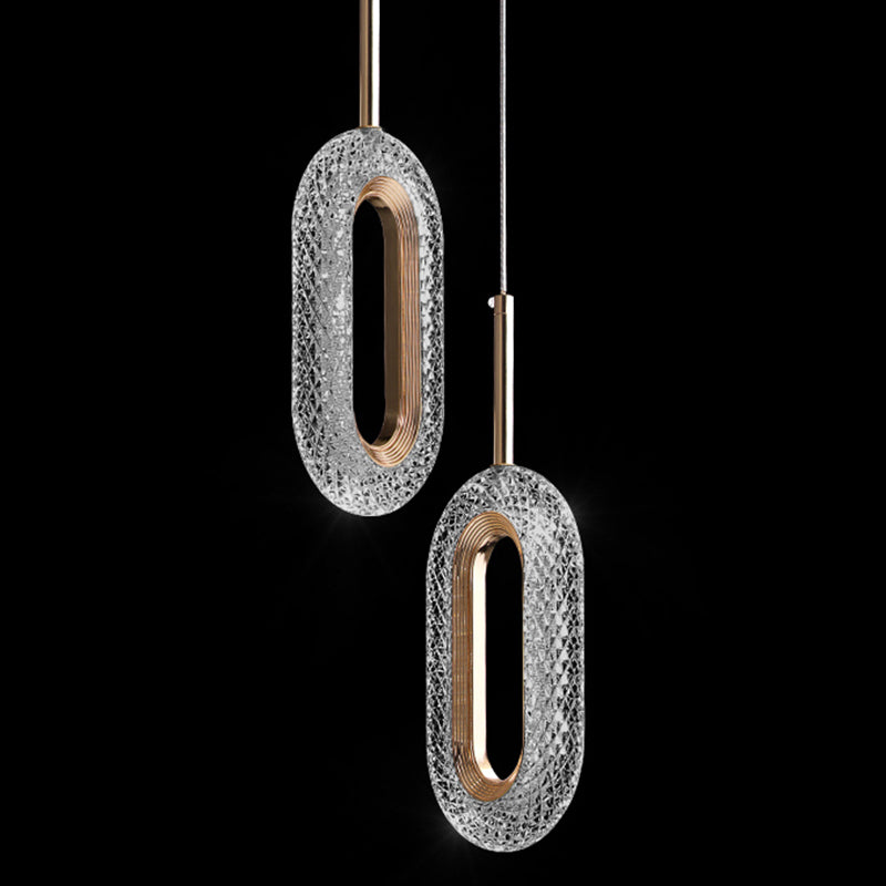 Accesorio acrílico de iluminación minimalismo kit de luz colgante para dormitorio