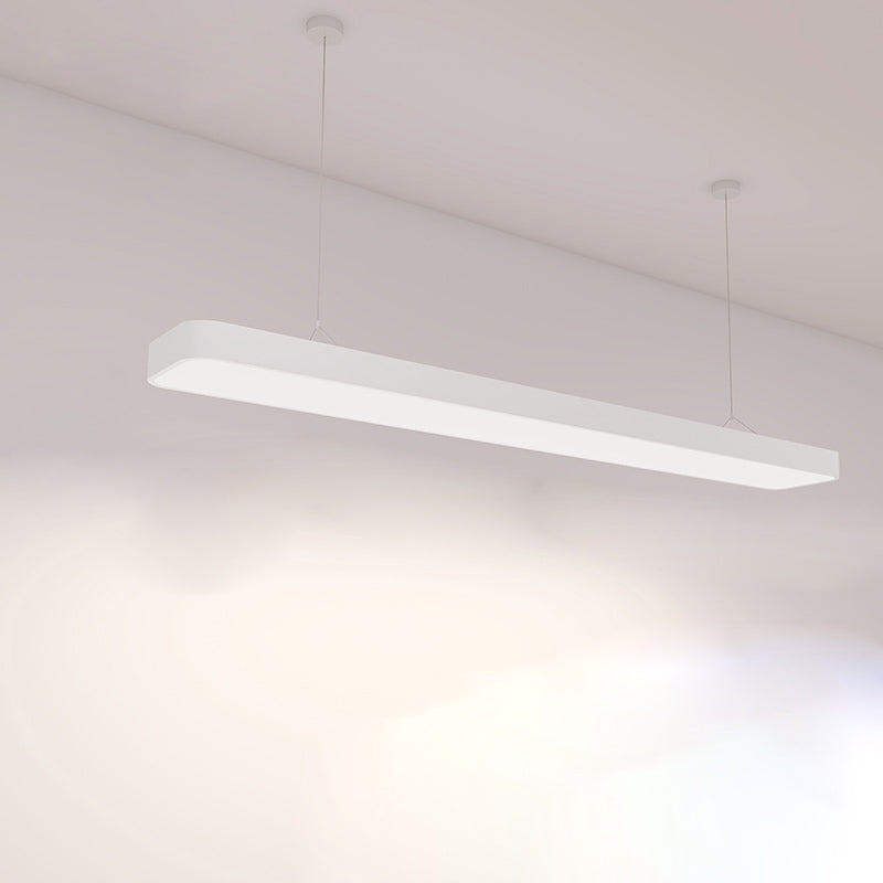 Lustre de l'île moderne lustre linéaire d'éclairage de lustre en métal pour le bureau