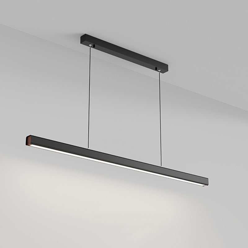 Contemporary Pendant Lights for Kitchen Island Linear Island Lighting in Black