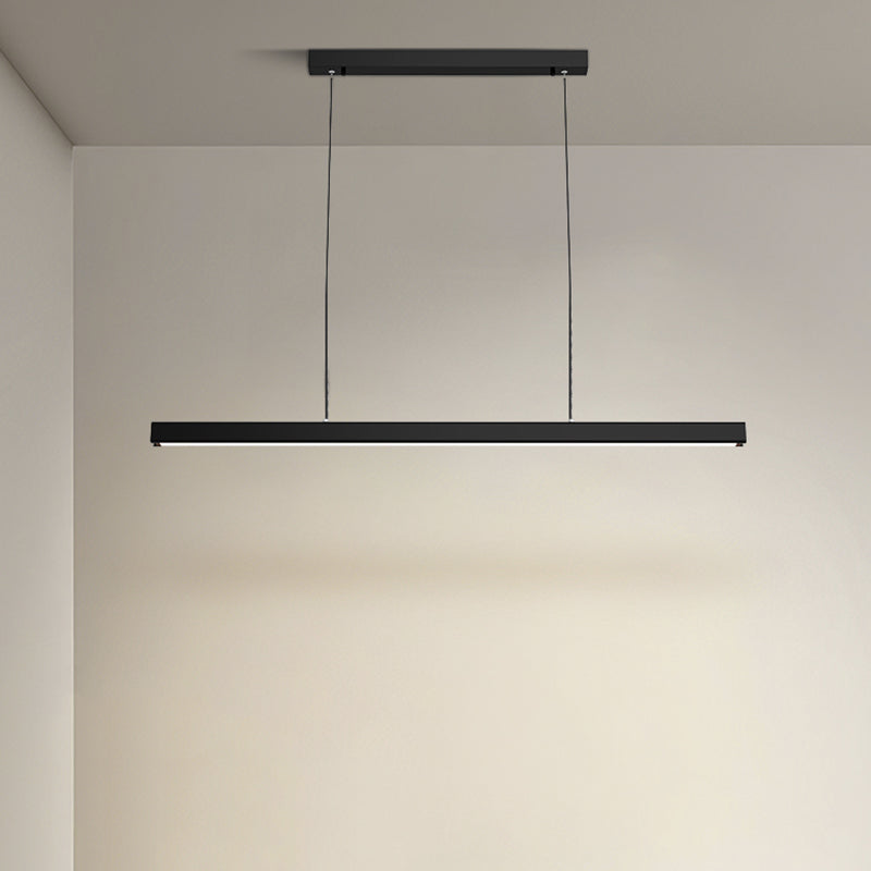 Contemporary Pendant Lights for Kitchen Island Linear Island Lighting in Black