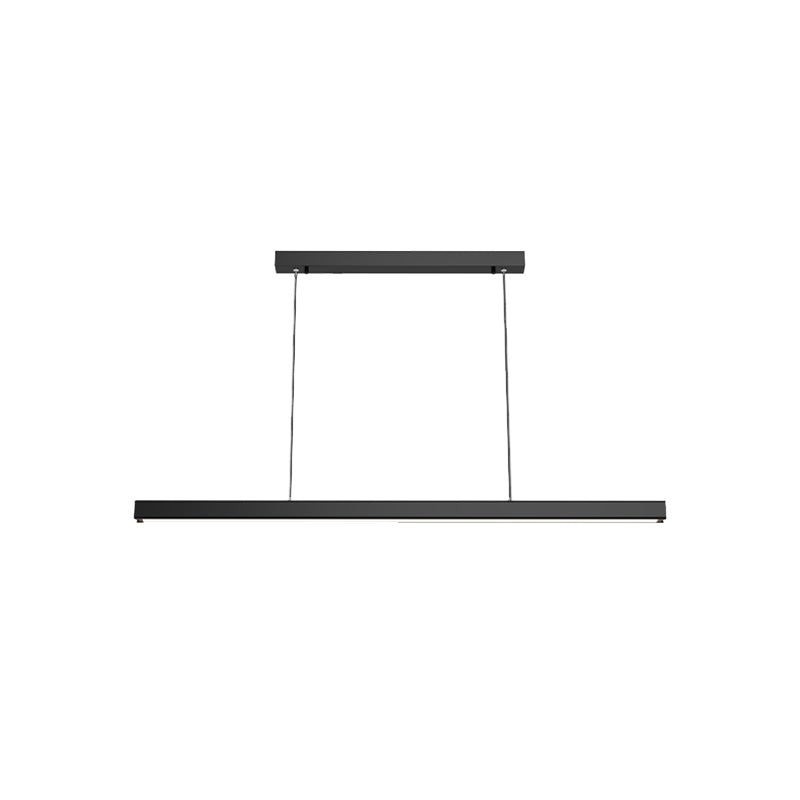 Contemporary Pendant Lights for Kitchen Island Linear Island Lighting in Black