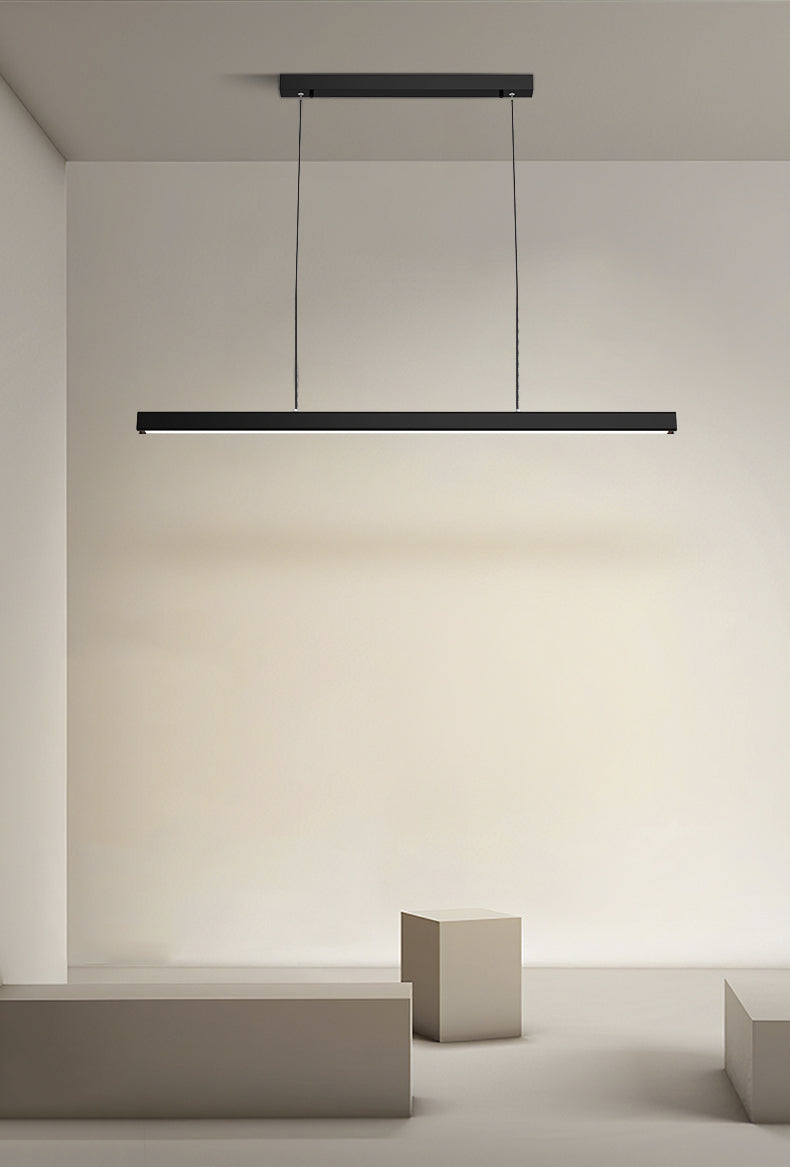 Contemporary Pendant Lights for Kitchen Island Linear Island Lighting in Black