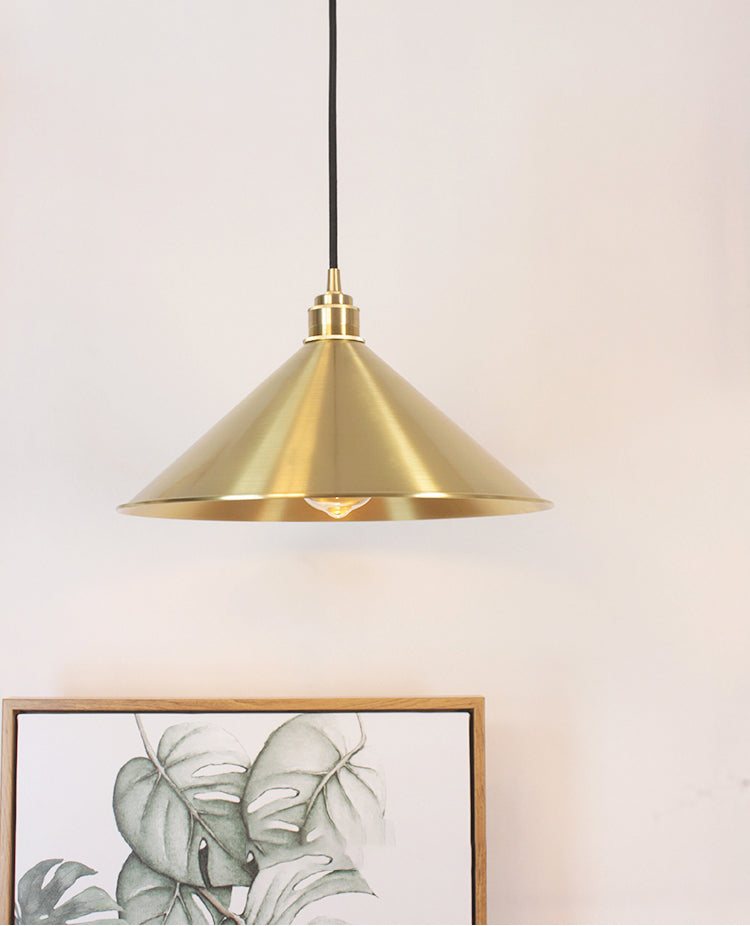 Cone Shape 1 Head Ceiling Pendant Lamp Postmodern Metal Ceiling Light for Dinning Room Bedroom