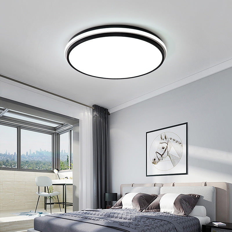Rectangular Flush Mount Ceiling Light with Acrylic Shade for Living Room