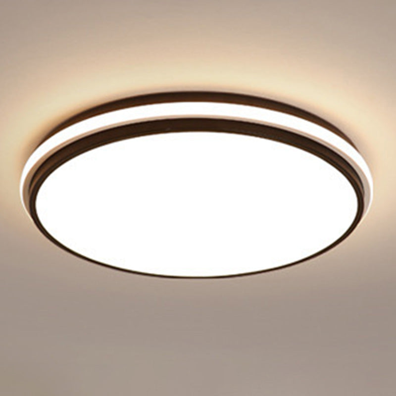 Rectangular Flush Mount Ceiling Light with Acrylic Shade for Living Room