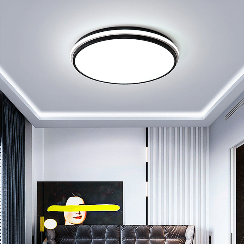 Rectangular Flush Mount Ceiling Light with Acrylic Shade for Living Room