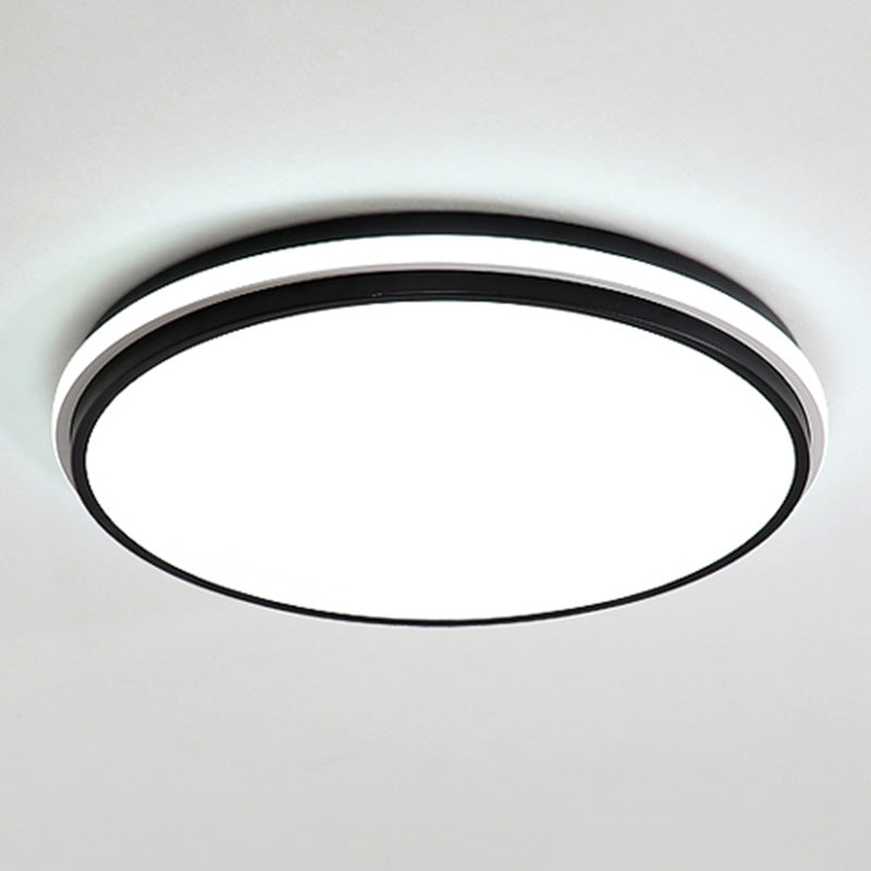 Rectangular Flush Mount Ceiling Light with Acrylic Shade for Living Room