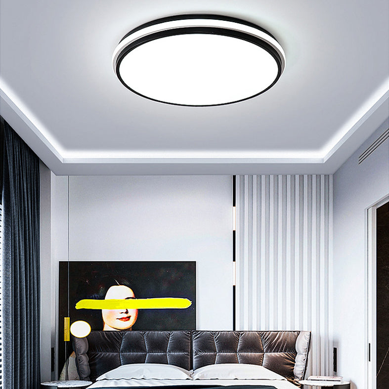 Rectangular Flush Mount Ceiling Light with Acrylic Shade for Living Room