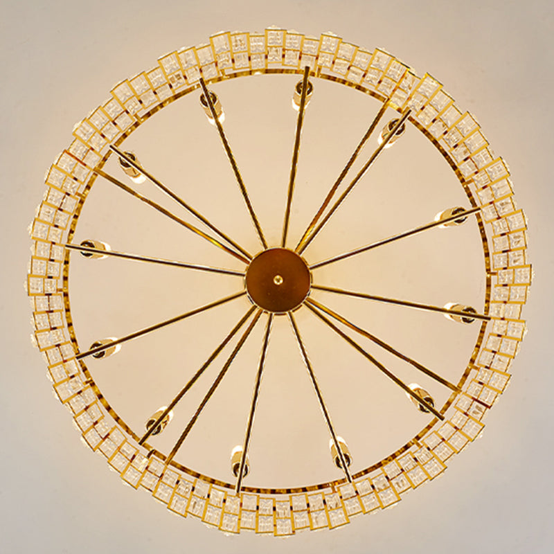 Ronde cirkel hanglamp moderne kroonluchter voor woonkamer eetkamer