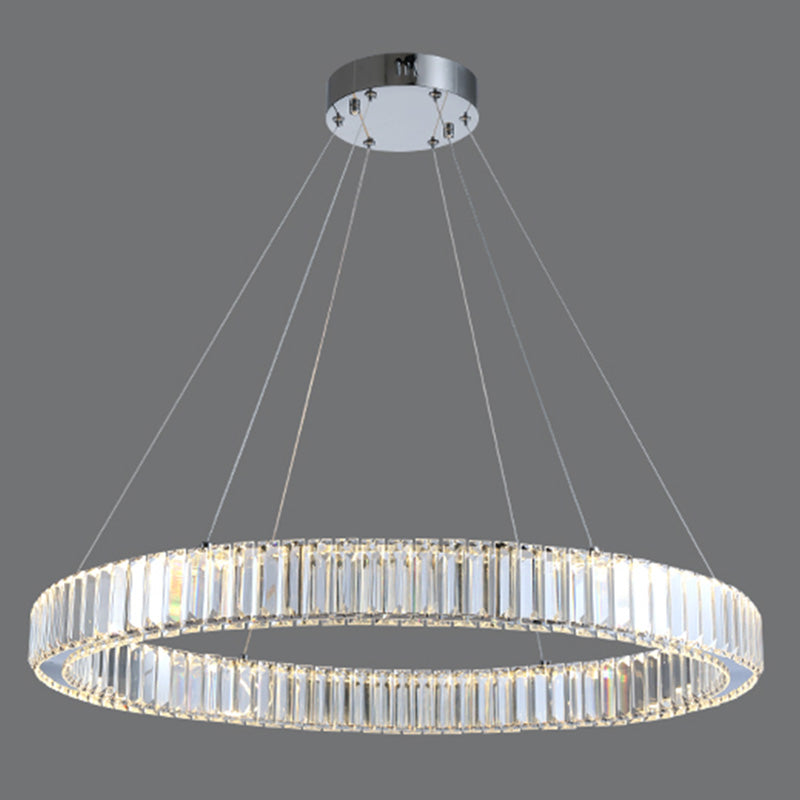 Dimbare moderne hanglampverlichting ronde kroonluchter voor woonkamer eetkamer