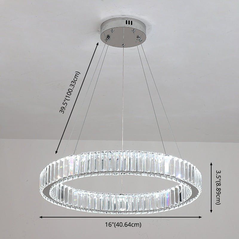 Lumo rotondo moderno a ciondolo moderno dimmerabile per soggiorno sala da pranzo