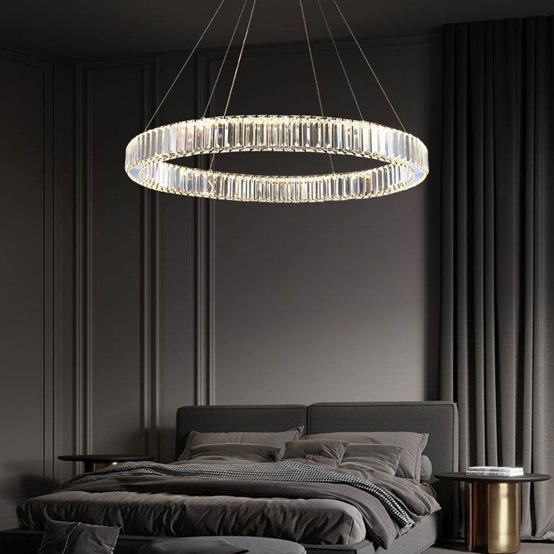 Dimbare moderne hanglampverlichting ronde kroonluchter voor woonkamer eetkamer