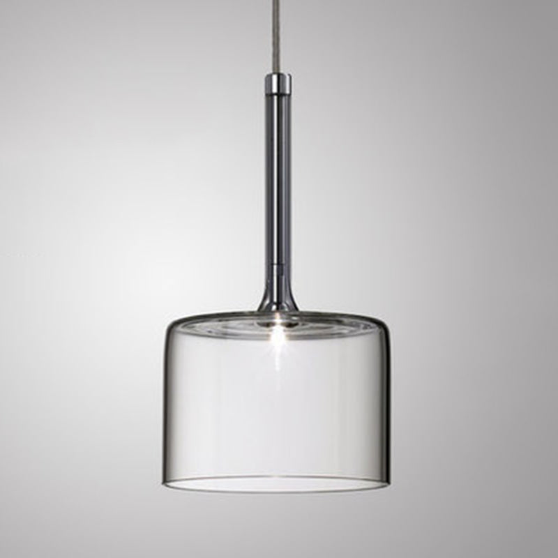 Klares Glas Deckenleuchte Ding Room Schlafzimmer 1 Licht modernes hängendes Licht