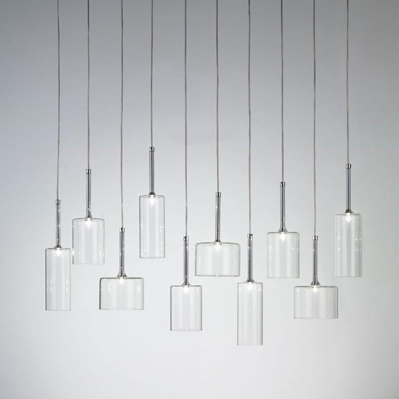 Klares Glas Deckenleuchte Ding Room Schlafzimmer 1 Licht modernes hängendes Licht