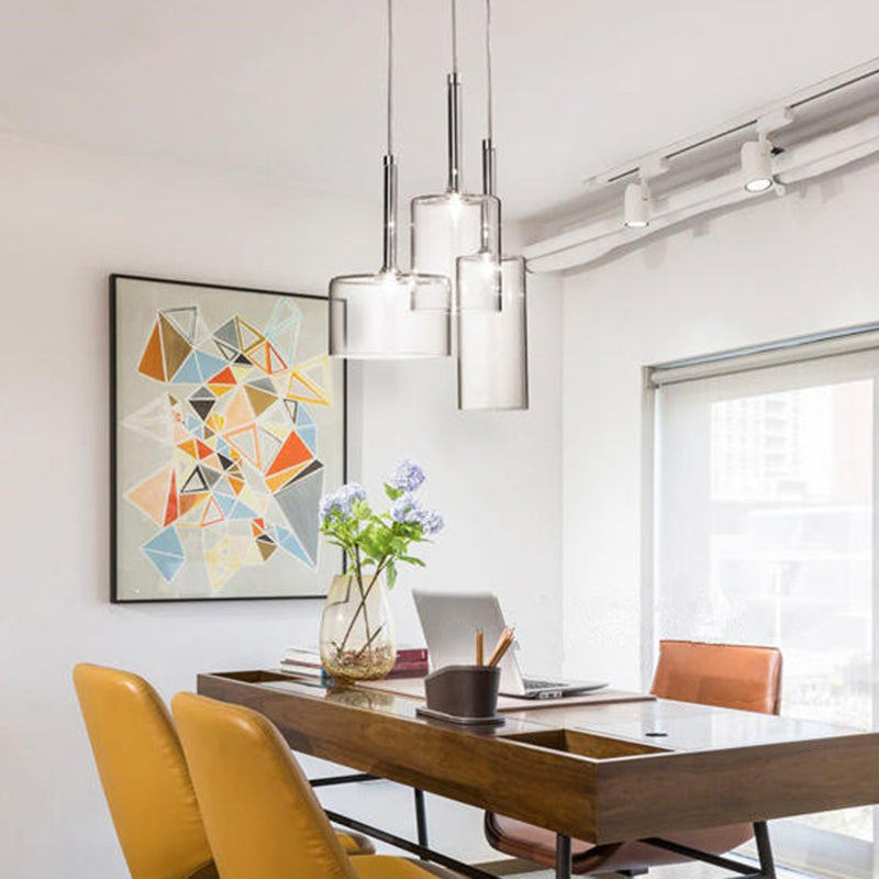 Klares Glas Deckenleuchte Ding Room Schlafzimmer 1 Licht modernes hängendes Licht