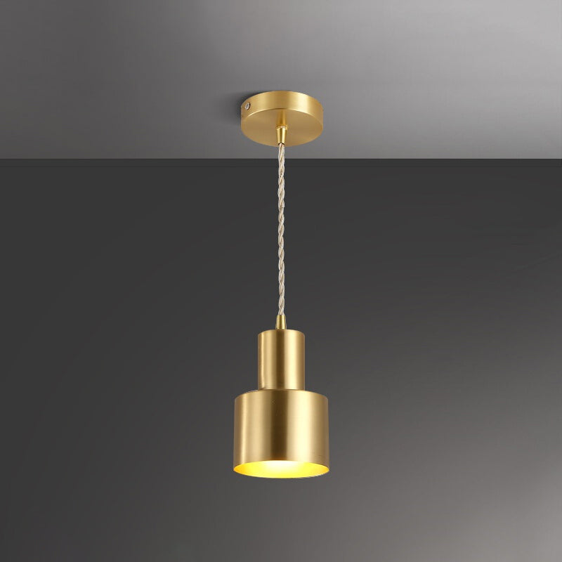 Forme cylindrique en métal Lumière suspendue à style postmoderne Pendre lumière suspendue pour le café
