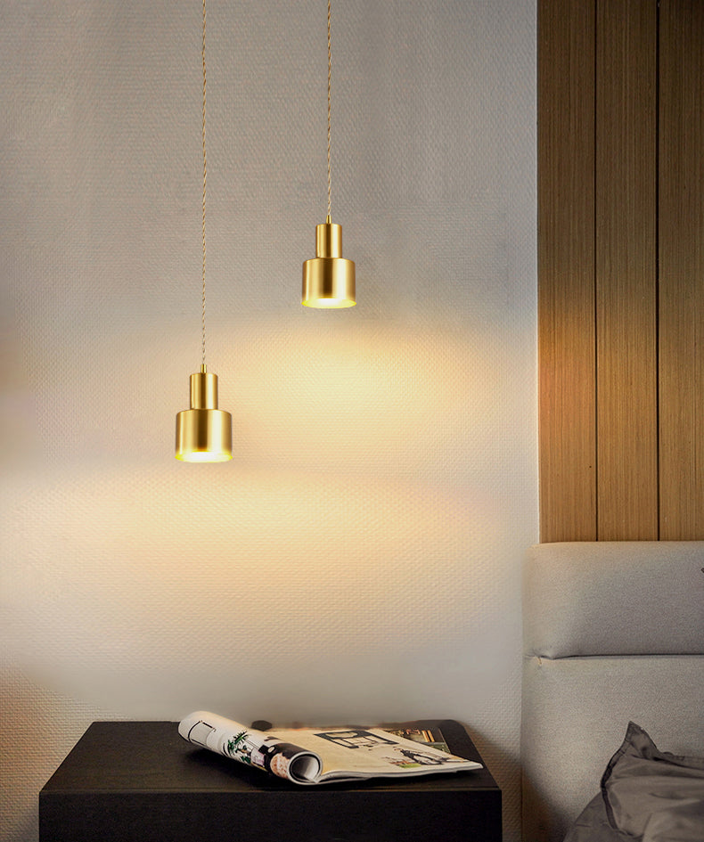 Forme cylindrique en métal Lumière suspendue à style postmoderne Pendre lumière suspendue pour le café