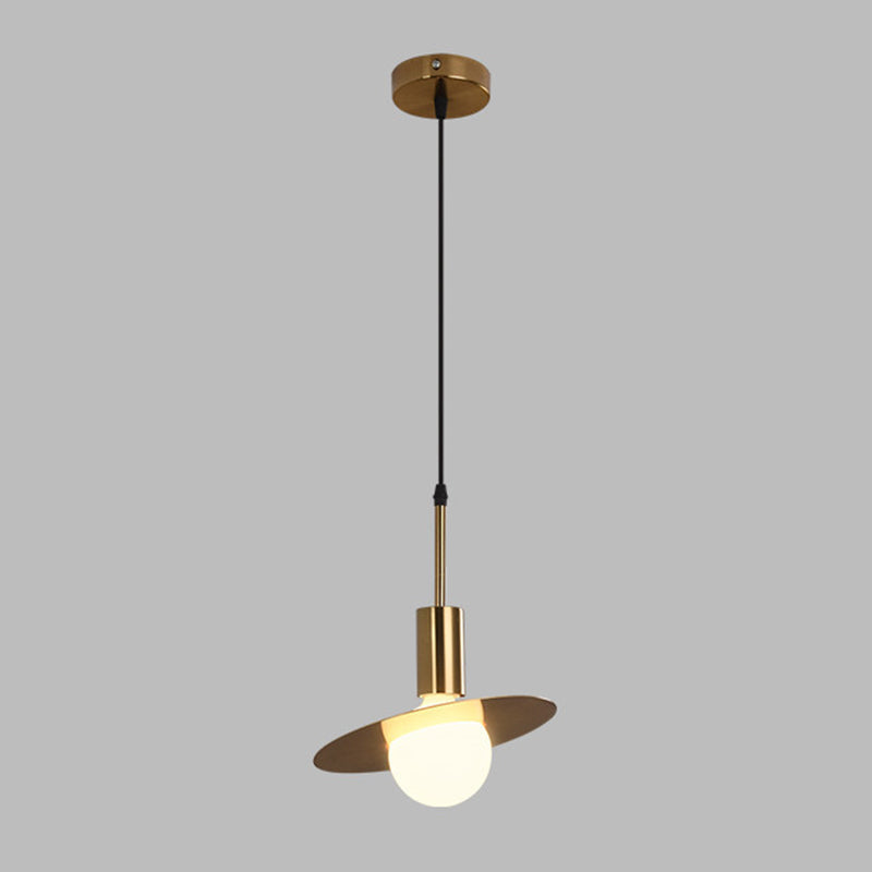 Luce appesa al metallo a testa singola Luce appesa in stile postmoderno per caffetteria