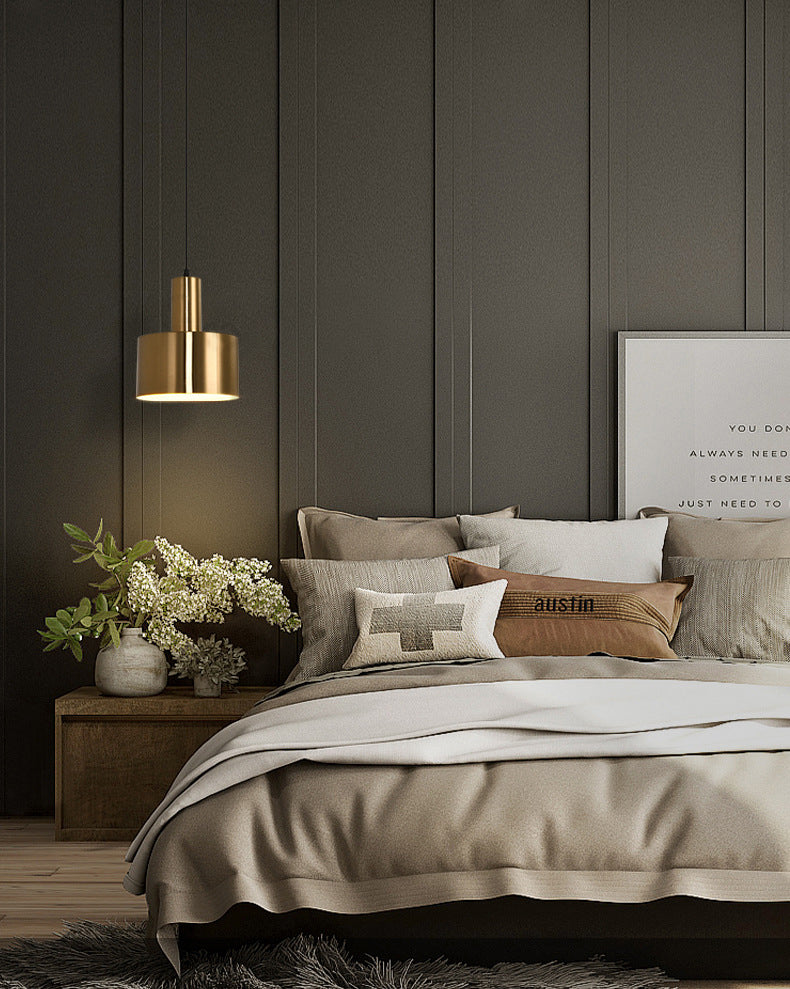 Luce appesa al metallo a testa singola Luce appesa in stile postmoderno per caffetteria