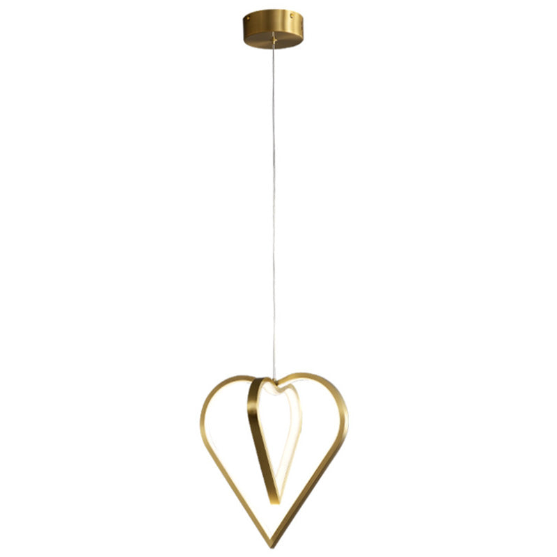 Gold Metal Hanging Light Postmodern Style Pendant Light Hanging Light for Clothing Shop