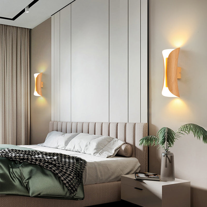 Curl Metal Sconce Funce Functure Contemporary Style Wall Light Sconce per camera da letto