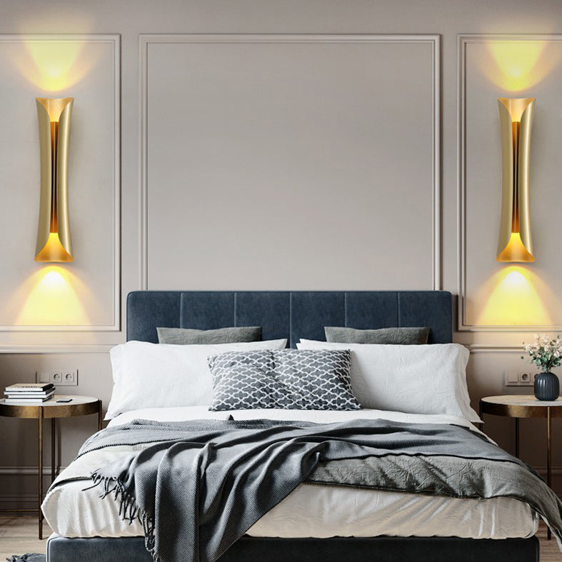 Curl Metal Sconce Funce Functure Contemporary Style Wall Light Sconce per camera da letto