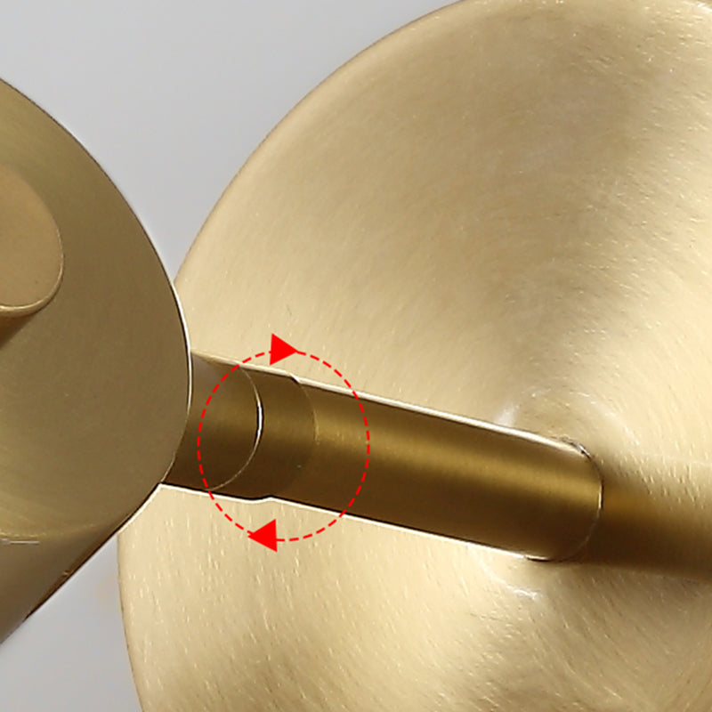 Illuminazione a parete cilindrica illuminazione in stile moderno in metallo fullpy per camera da letto