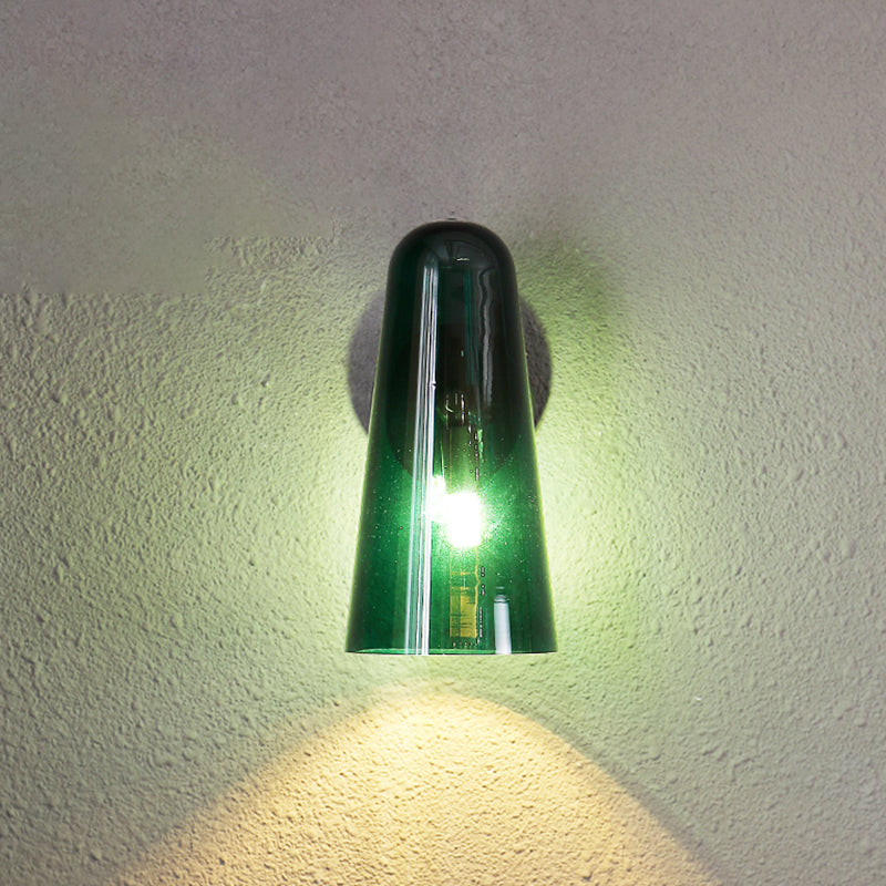 Minimalist Shaded Wall Lighting Fixture Glass Bedroom Wall Mounted Light Fixture