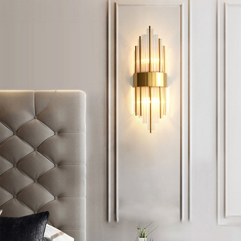 Lampade montate a parete cilindri moderne semplicità luci montate a parete per cristallo per soggiorno