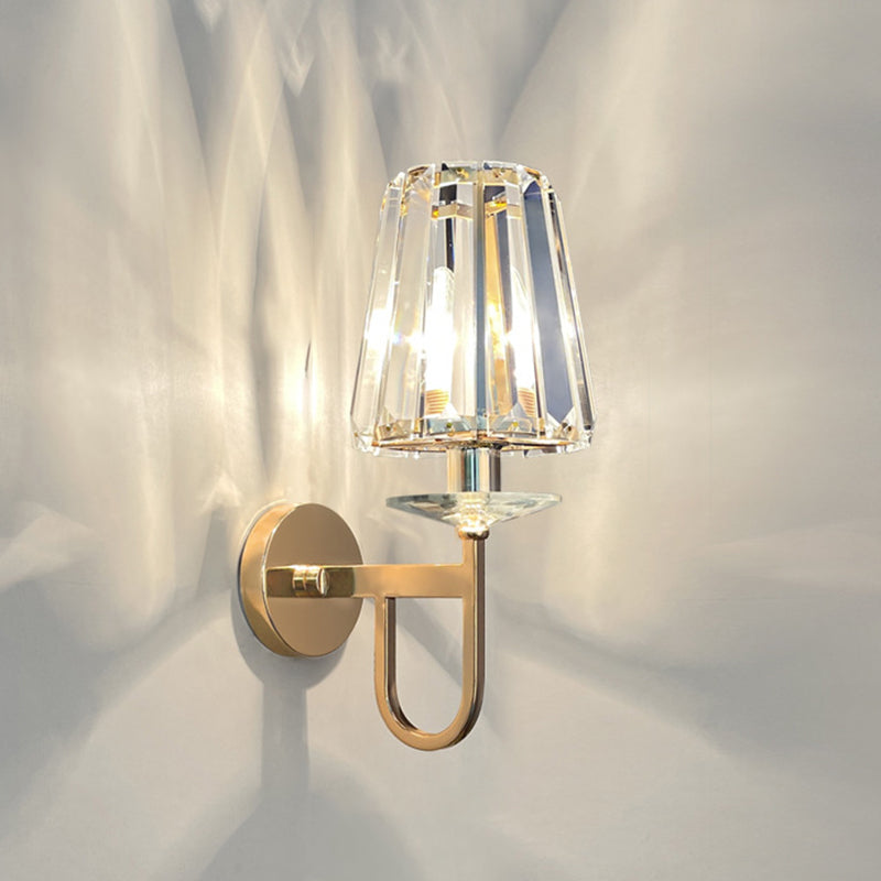 1 Light Wall Mounted Lamps Modern Simplicity Crystal Wall Mounted Lights for Living Room