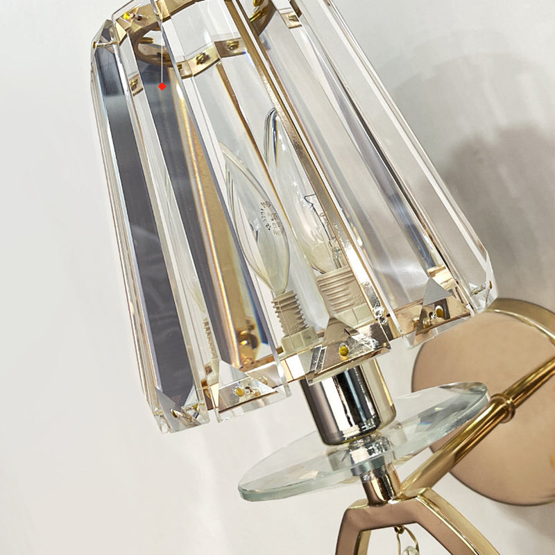 1 Light Wall Mounted Lamps Modern Simplicity Crystal Wall Mounted Lights for Living Room