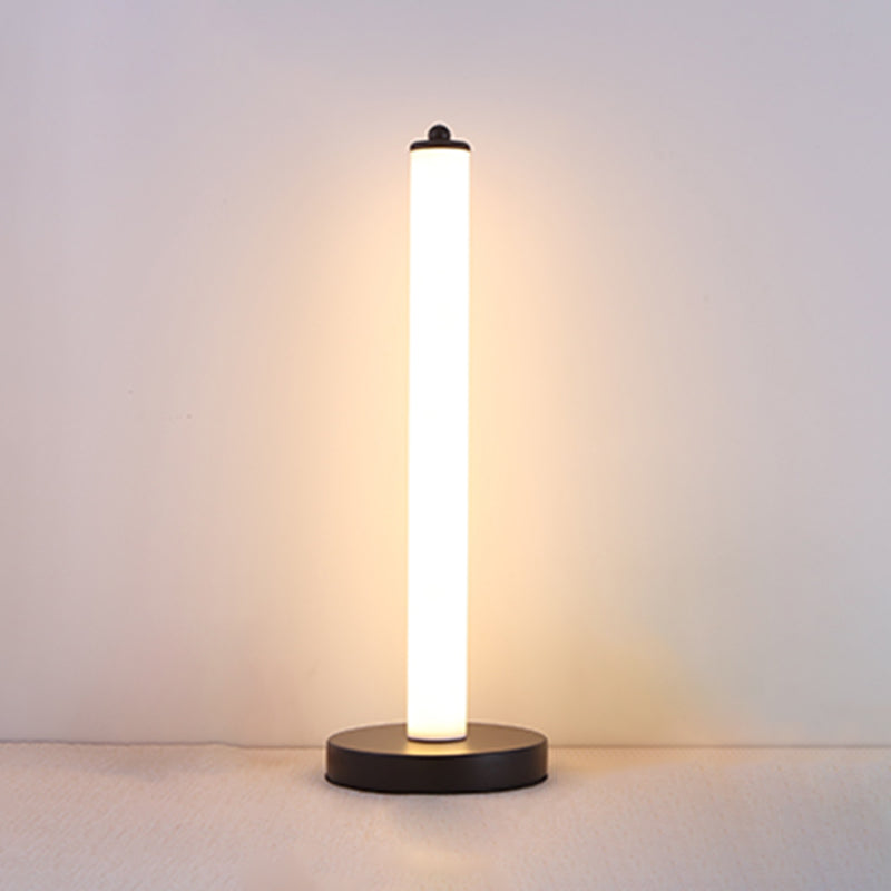 Luz de mesa de plástico en forma de poste Simplicidad Led Night Stand Light para dormitorio
