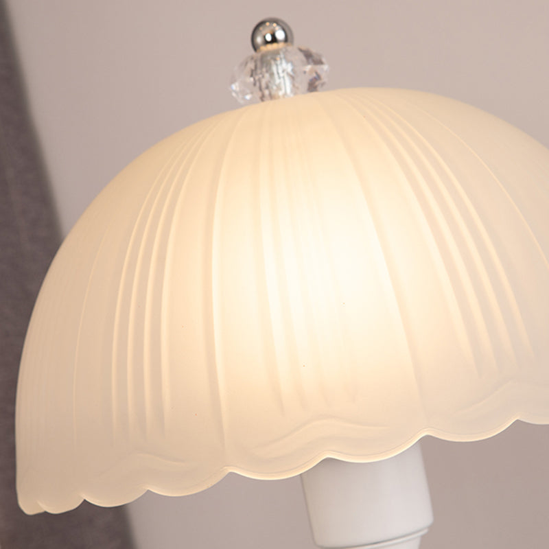 Minimalistisch hemisferisch tafellamp glas 1 hoofd slaapkamer nachtkastje licht