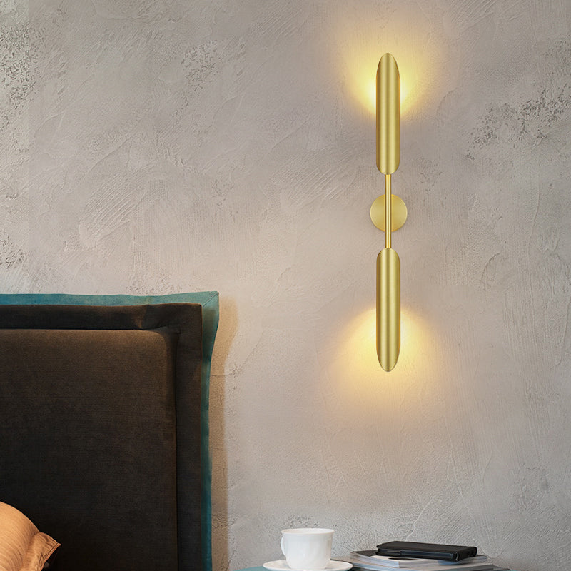 Iluminación de pared sombreada de metal Luz de pared minimalista de luz para sala de estar para sala de estar