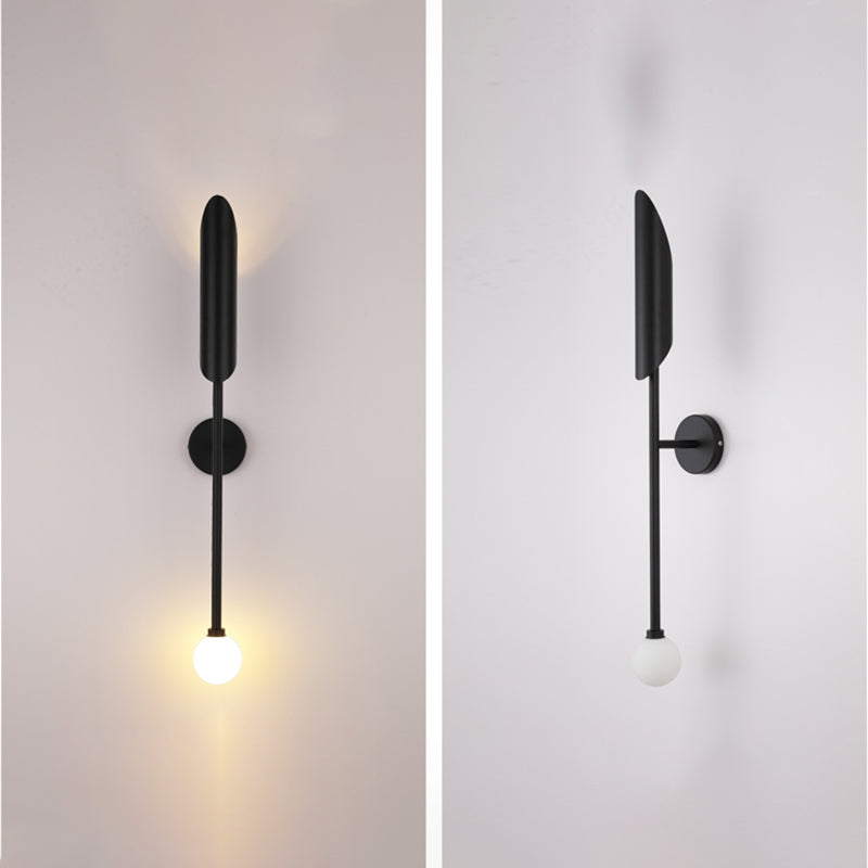 Iluminación de pared sombreada de metal Luz de pared minimalista de luz para sala de estar para sala de estar