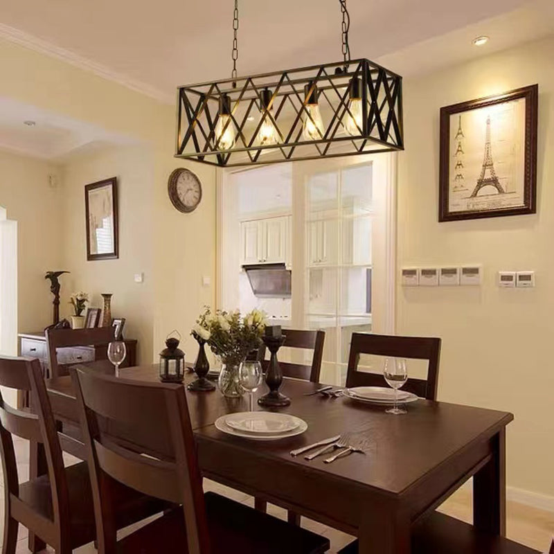 Éclairage d'île linéaire métal