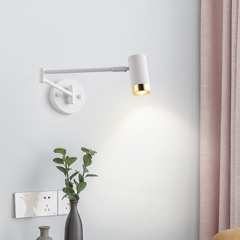 Fissature a parete in alluminio a doppio braccio Fissature a parete moderna a 1 luce Luci da parete per soggiorno per soggiorno