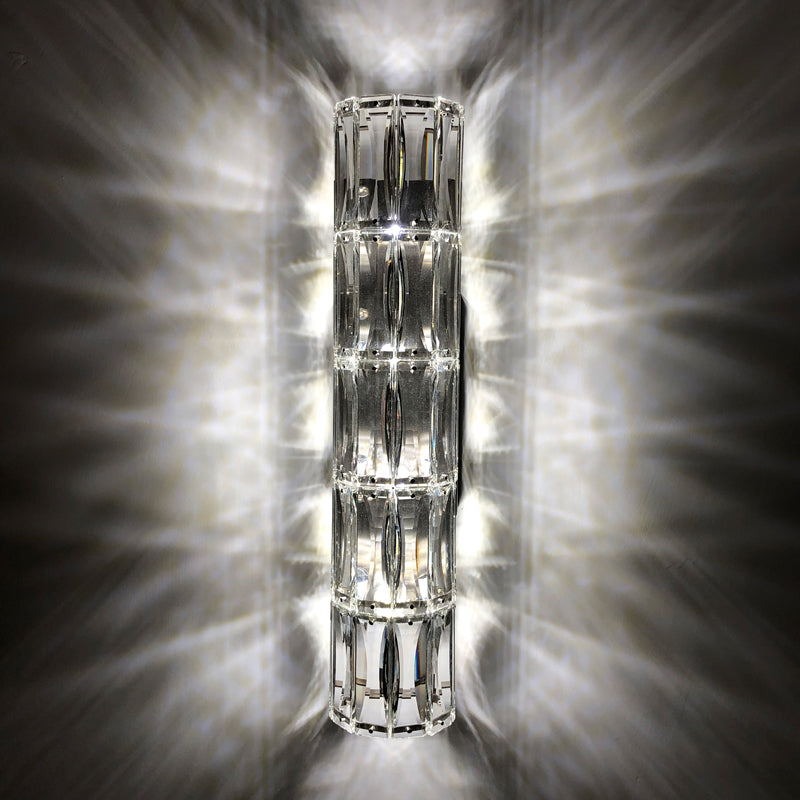 Transparante cilinderwand SCONCE Verlichting Moderne stijl Crystal Wall Mounted Lights