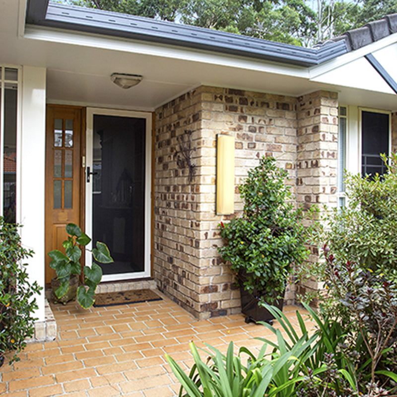 1-Light Retangular Wall Sconce Modern Simple Style LED Wall Lighting in Gold