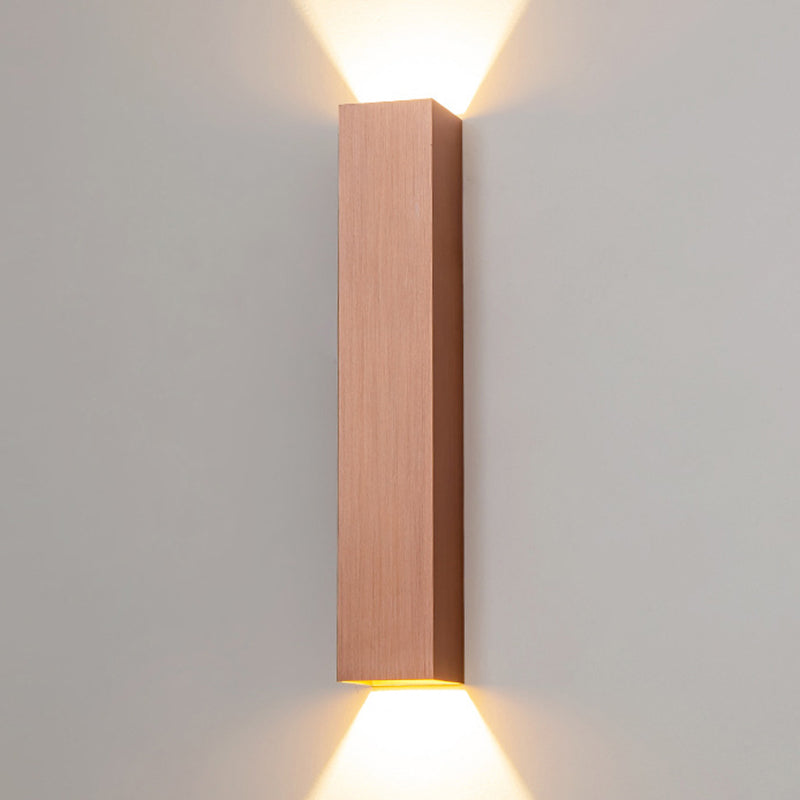 2 luces de pared geométrica de pared moderna de estilo de metal de estilo simple