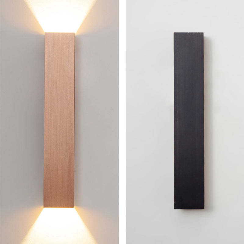 2 luces de pared geométrica de pared moderna de estilo de metal de estilo simple