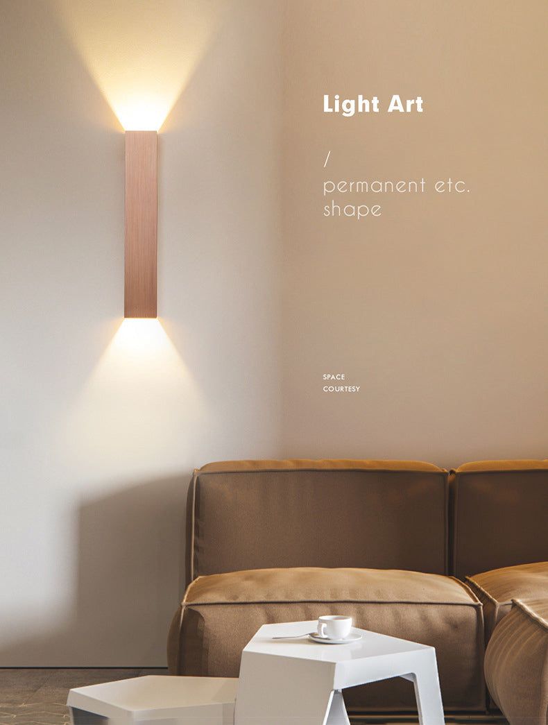 2 luces de pared geométrica de pared moderna de estilo de metal de estilo simple