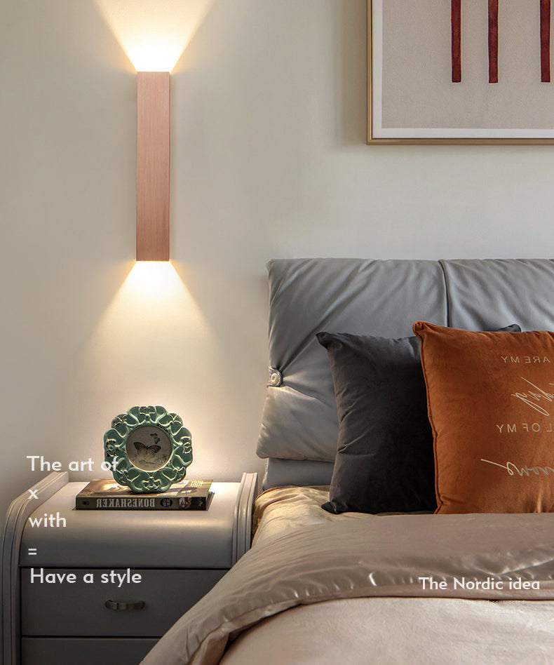 2 luces de pared geométrica de pared moderna de estilo de metal de estilo simple